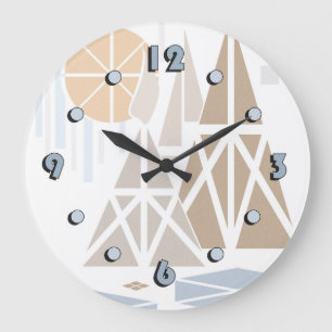 Modern, elegant, abstract, decorative, clock