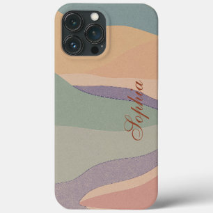 Modern elegant abstract landscape mountains iPhone 13 pro max case