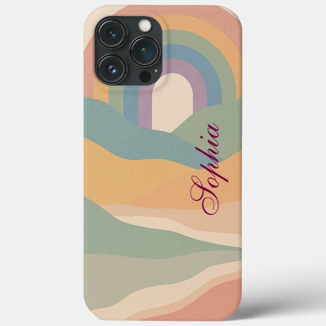Modern elegant  abstract landscape mountains  Case-Mate iPhone case (Back)