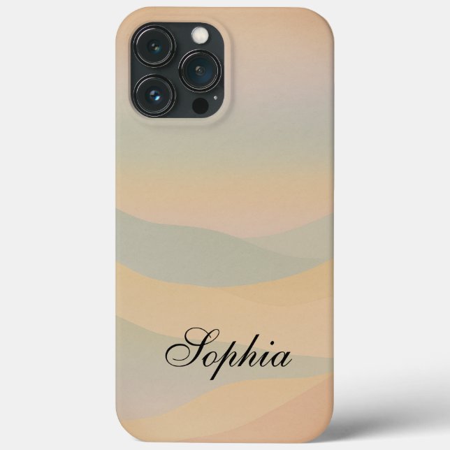 Modern elegant  abstract landscape mountains  Case-Mate iPhone case (Back)