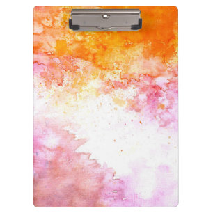 Modern Elegant Abstract watercolor hand painted Clipboard