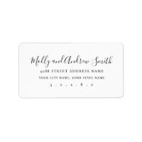 Modern elegant address label party/wedding