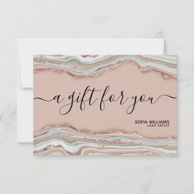 Modern Elegant Agate Earth Tones Boho (Front)