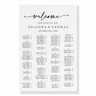 Modern Elegant Alphabetical Seating Chart