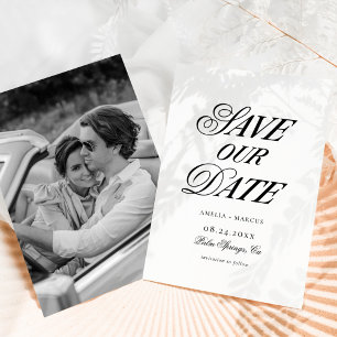 Modern Elegant and Bold Save our Date Invitation