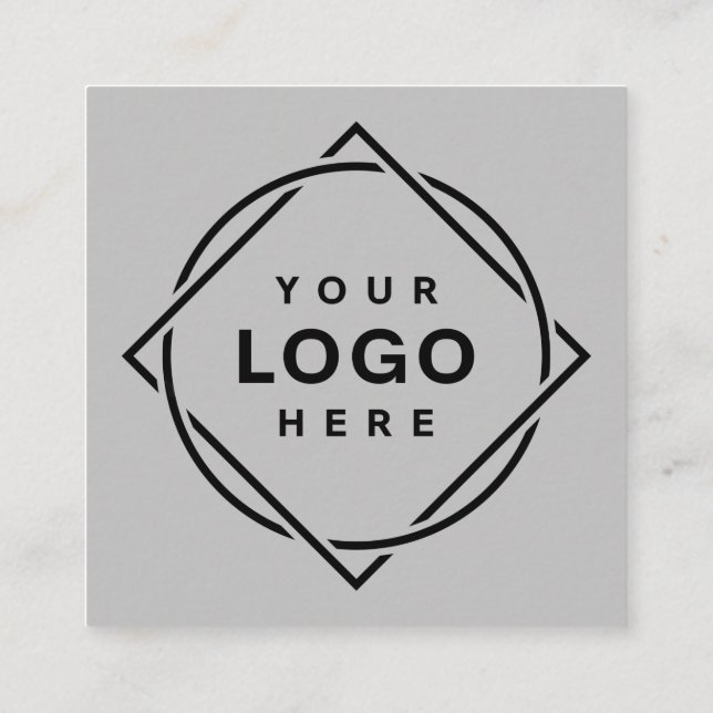 MODERN, ELEGANT, AND CUSTOMIZABLE  SQUARE BUSINESS CARD (Back)