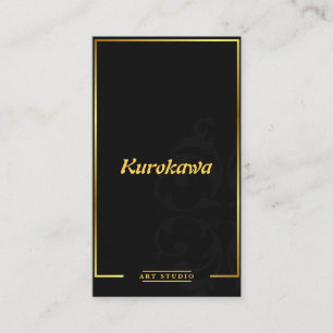 Modern Elegant and Luxurious Gold Business Card