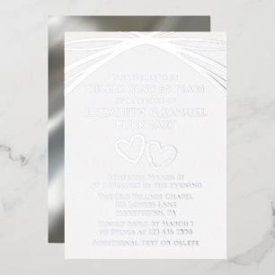 Modern Elegant Arch Heart 60th Wedding Anniversary