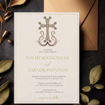 Modern Elegant Armenian Cross Wedding