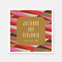 Modern Elegant Art Deco Geometric Wedding Custom