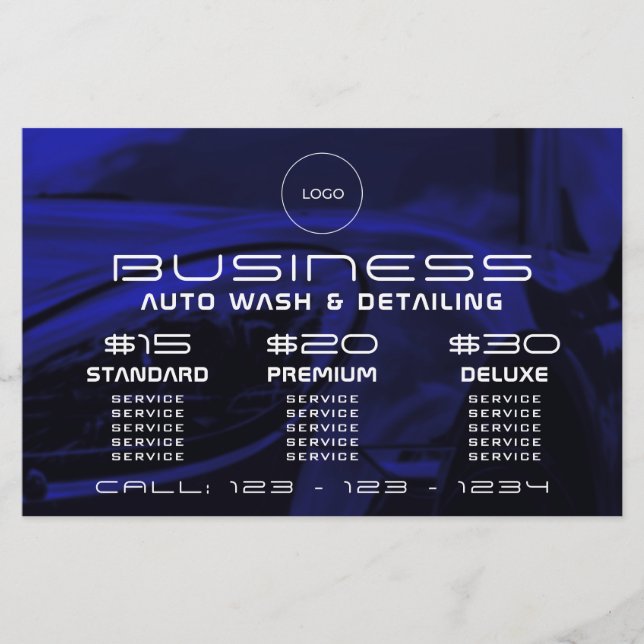 Modern elegant automotive  flyer (Front)