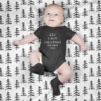 modern elegant baby first christmas