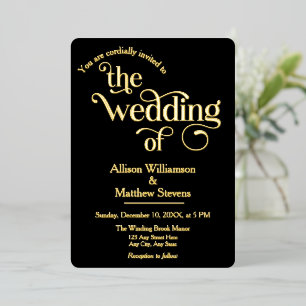 Modern Elegant "Be our Guest" Wedding Invitation