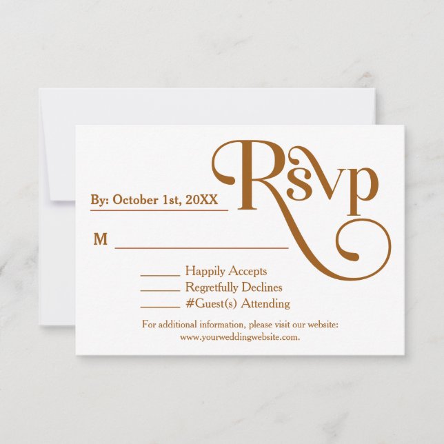 Modern Elegant "Be our Guest" Wedding Invitation (Front)