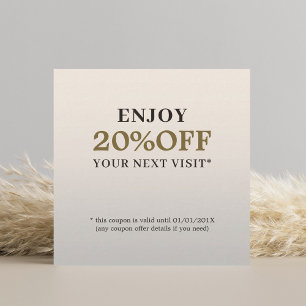 Modern Elegant Beauty Salon Coupon