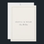 Modern & Elegant Beige Save The Date Wedding Card<br><div class="desc">This elegant & minimalist beige save the date card features modern typography and clean text for a simple and stylish beige design you will love. Add custom text to provide any additional information needed for your guests. Feel free to message me with any design-related questions - I'll be happy to...</div>