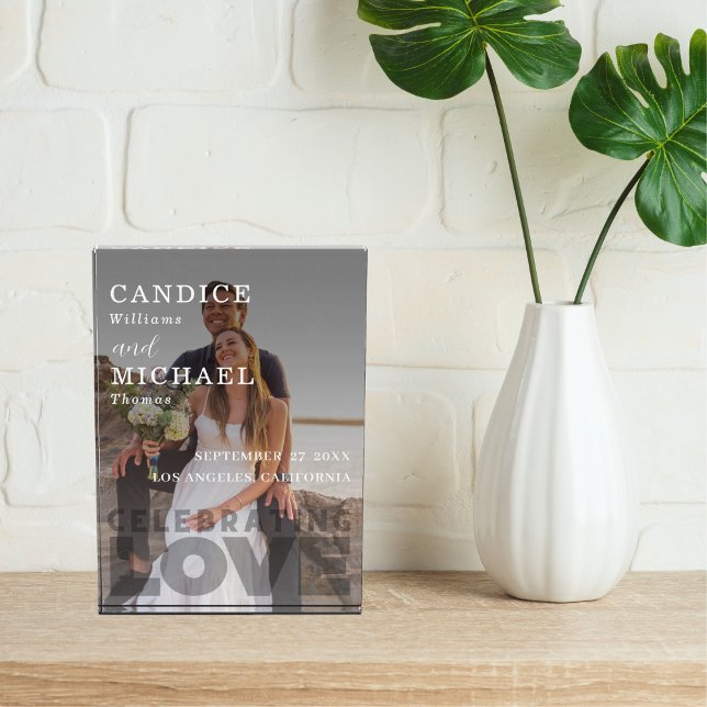 Modern Elegant Black And White Photo Wedding (Creator Uploaded)