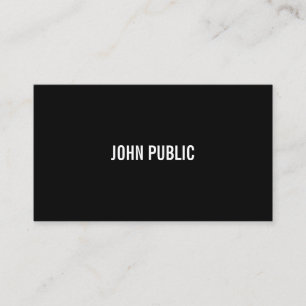 Modern Elegant Black And White Simple Template Business Card