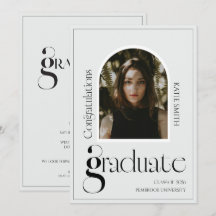 Modern elegant black bold typography Graduation
