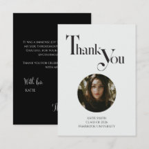 Modern elegant black bold typography Graduation