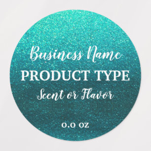 Modern Elegant Black Glitter Food Product Business