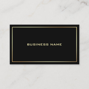 Modern Elegant Black Gold Professional Template Business Card