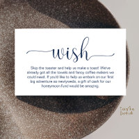 Modern Elegant Black Script Honeymoon Wish Fund