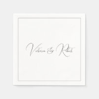 Modern Elegant Black & White Wedding