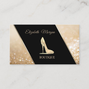 Modern Elegant Bokeh ,High Heel Business Card