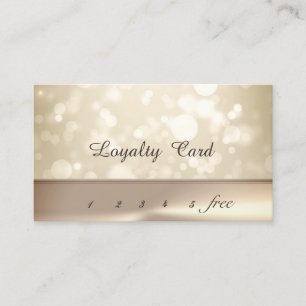 Modern Elegant Bokeh Loyalty Card