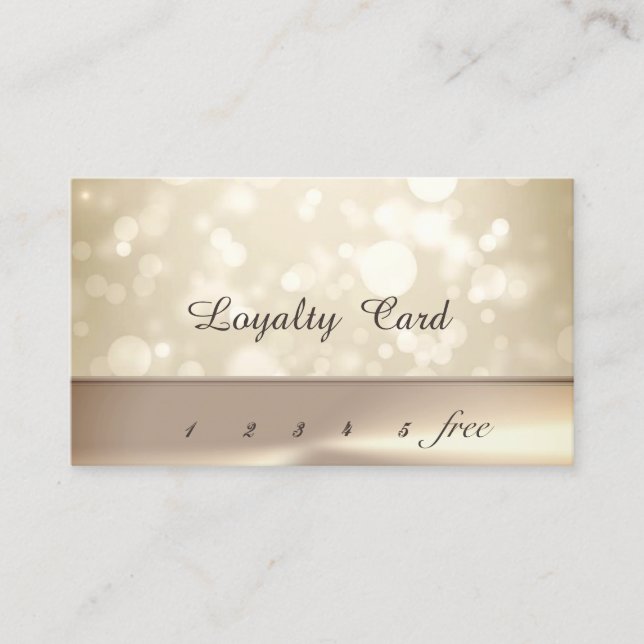 Modern Elegant   Bokeh   Loyalty Card (Front)