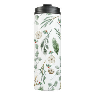 Modern Elegant Botanical Eucalyptus Thermal Tumbler