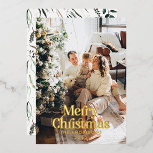 Modern elegant botanical typography photo chic