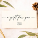 Modern Elegant Branded Logo Gift Certificate<br><div class="desc">Modern Elegant Branded Logo Gift Certificate - perfect for restaurants,  bistros,  cafes,  hair salons and more!</div>