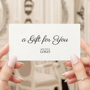 Modern Elegant Branded Logo Gift Certificate
