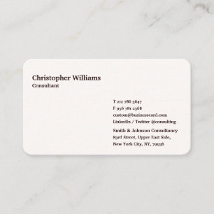 Modern Elegant Brown Chic Trendy Cool Professional Business Card