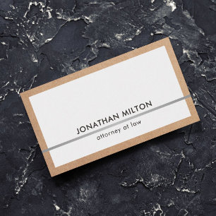 Modern Elegant Brown Faux Silver Consultant Business Card