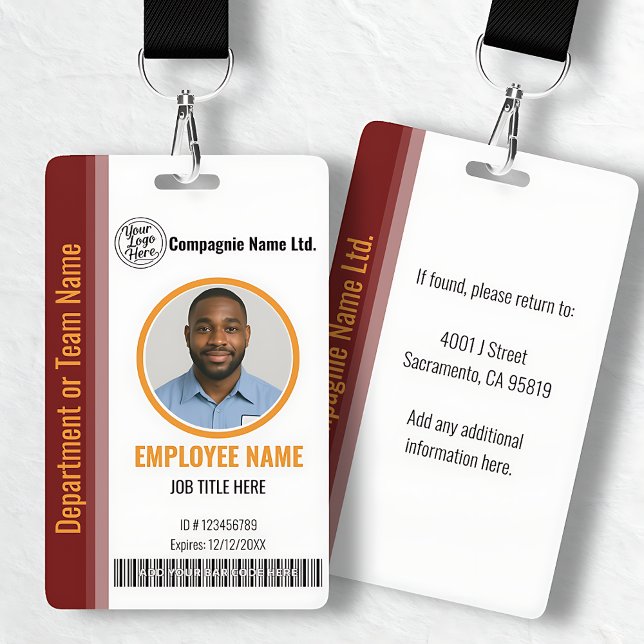 Modern Elegant Business ID Badge (Modern Elegant Business ID Badge)
