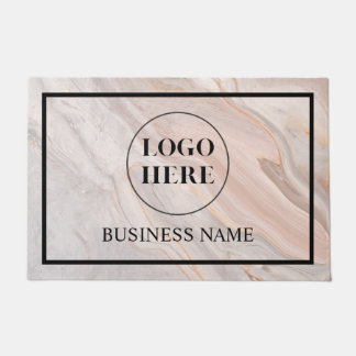 Modern Elegant Business Logo Doormat