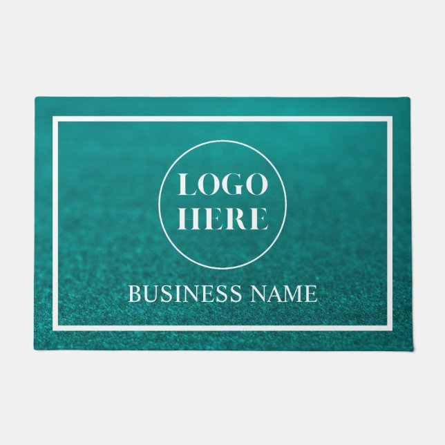 Modern Elegant Business Logo Doormat (Front)