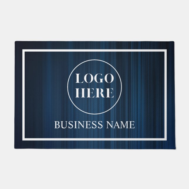 Modern Elegant Business Logo Doormat (Front)