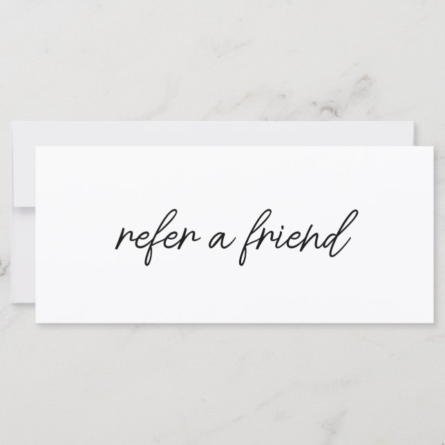 Modern Elegant Business Logo Referral Card (Front)
