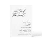 Modern Elegant Calligraphy Elopement Wedding