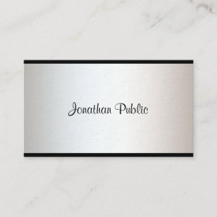 Modern Elegant Calligraphy Script Creative Plain Business Card