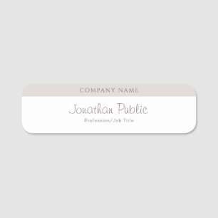 Modern Elegant Calligraphy Script Name Template Name Tag