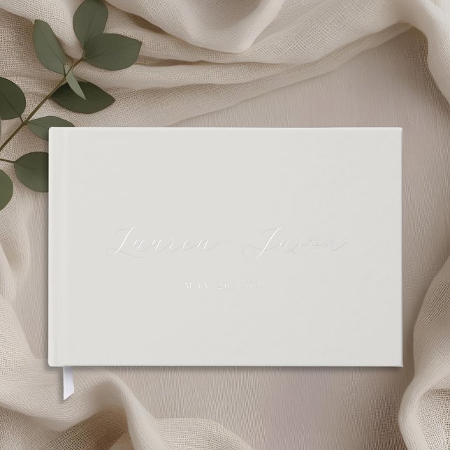 Modern Elegant Calligraphy Wedding Guest Book (Creator Uploaded)