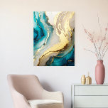 Modern Elegant Chic Agate Marble Gold Foil Prints<br><div class="desc">Modern Elegant Chic Agate Marble Gold Foil Print</div>