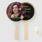 Modern elegant chic black and gold sweet 16