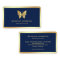 Modern Elegant Chic Blue Gold Foil Butterfly