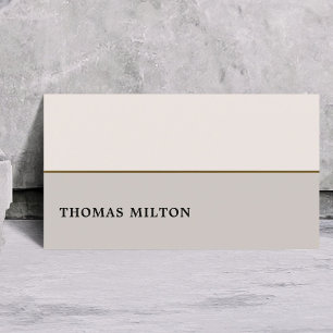 Modern Elegant Chic Copper Line Consultant  Business Card